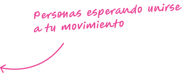 Personas esperando a unirse a tu movimiento